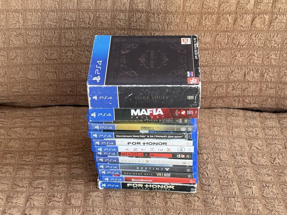 Игры для PlayStation 4 диски,Dark Souls 1/2/3,Mafia,Resident Evil 8