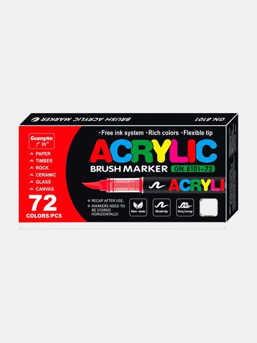 Маркеры акриловые Guangna наборы 12-408 штук
