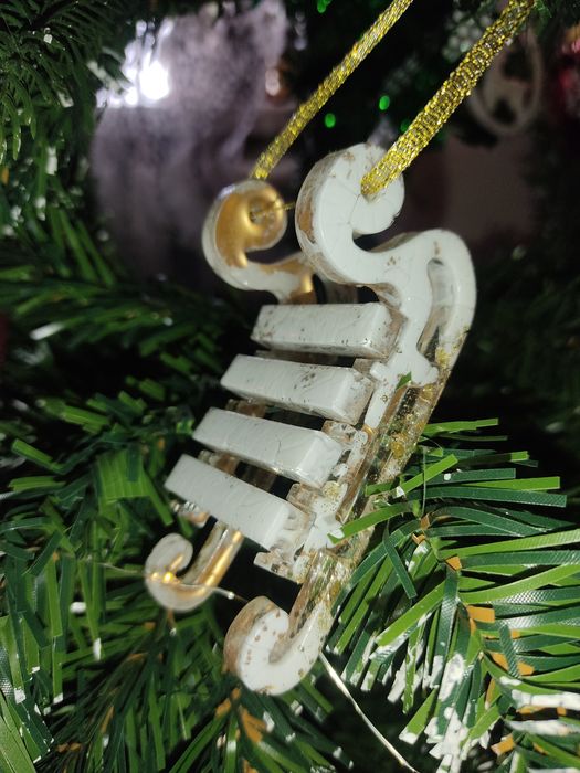 Игрушка ёлочная , саночки