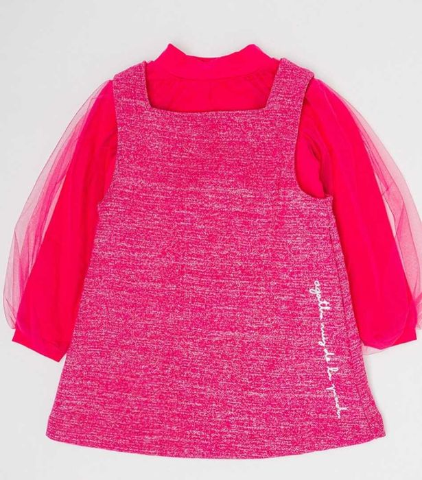 Детска рокля Agatta Riuz de la Prada с тюл в цикламено