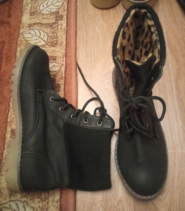 Женские черные ботинки Германия