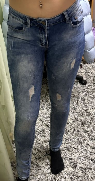 Blugi albastri skinny