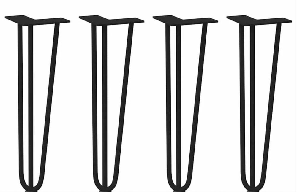 продавам 4  нови крака за маса  черни