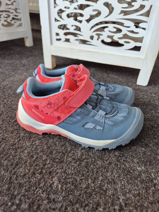 Ghete Quechua Crossrock Waterproof, Rezistență MTB, Fete - 32