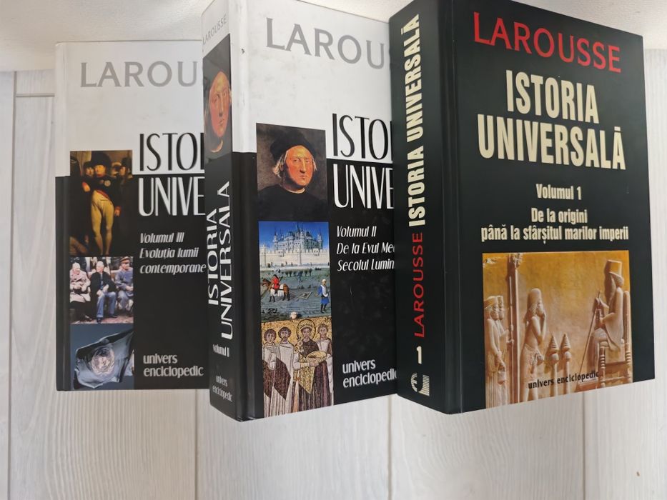 Set Istoria Universala, Larousse, Complet, 3 vol, Univers Enciclopedic