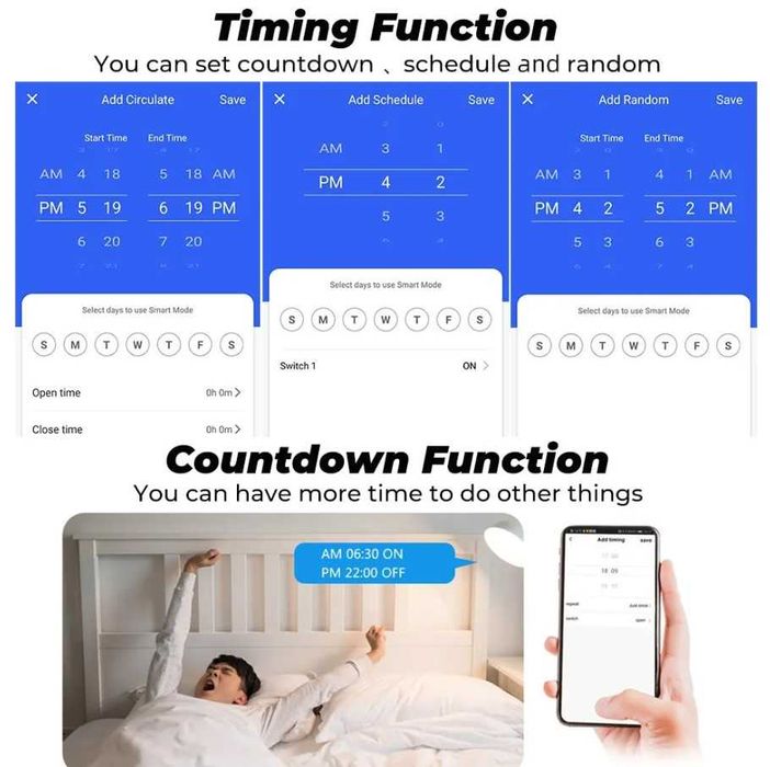Adaptor priza cu control de pe telefonul mobil
