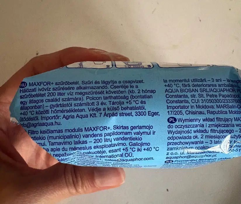 Filtru apă Aquaphor nou