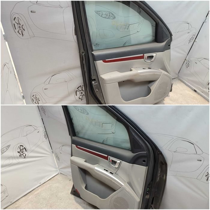 Ușă Față Stânga Hyundai Santa Fe SUV Gri Cod Culoare D2 / V7 Gunmetal-CM 2008 / [2006-2013] / 761112B030 (2C)