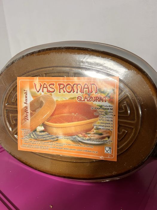 Vas roman nou sigilat pentru cuptor