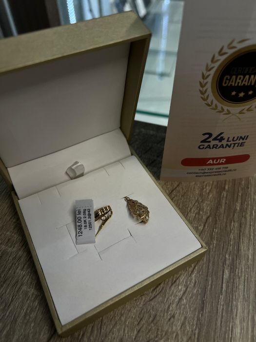 (ag42 b.12501) Cercei 18K 2.08 gr(GARANTIE 24 LUNI)