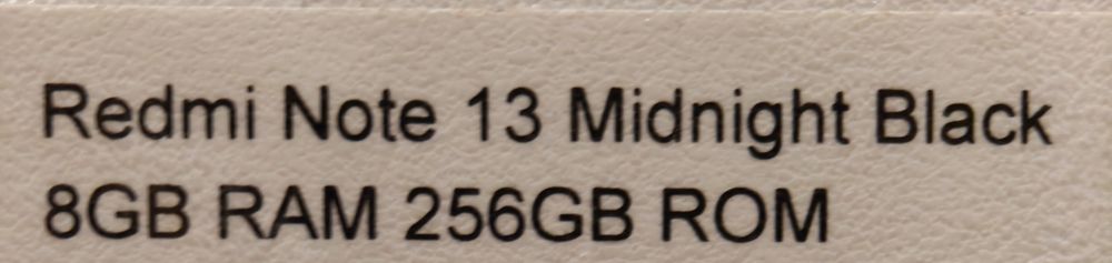 Xiaomi Redmi Note 13 - 8GB RAM, 256GB ROM