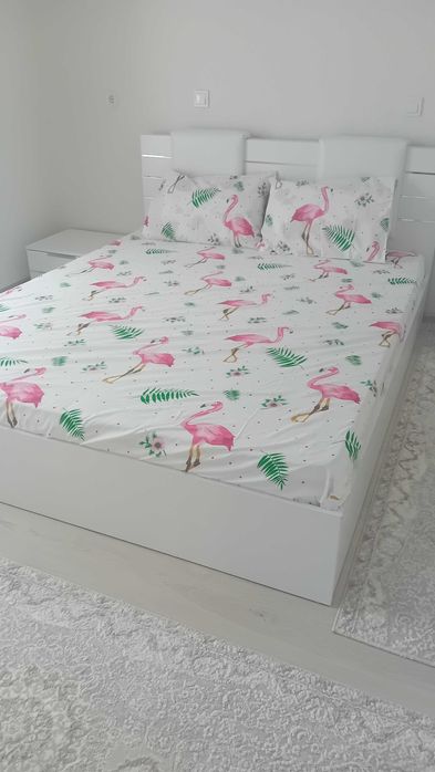 Спално бельо от ранфорс Flamingo