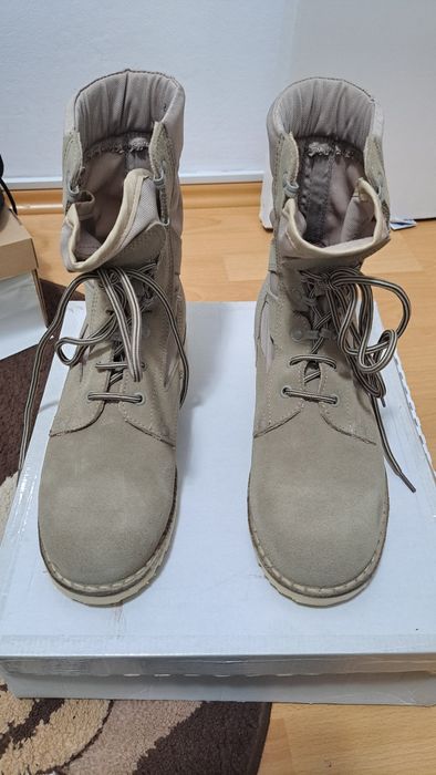 Bocanci piele intoarsa militari