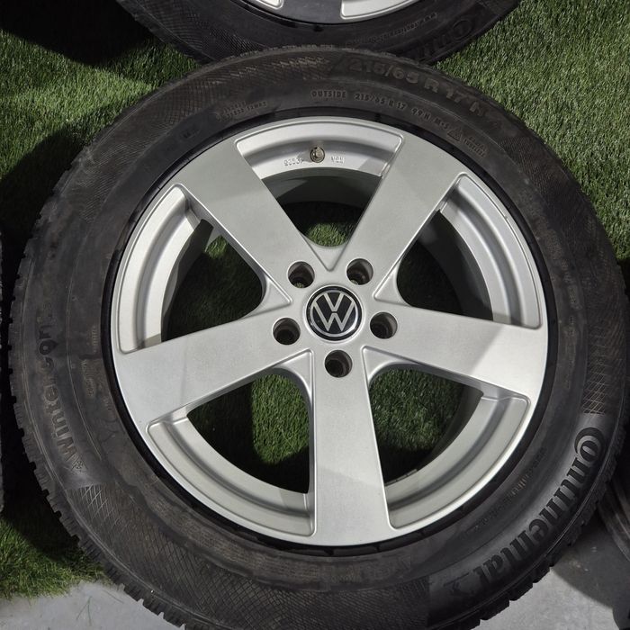 Jante 5x112 R 17 Tiguan anvelope bonus  215 65 17 Continental ,Golf,