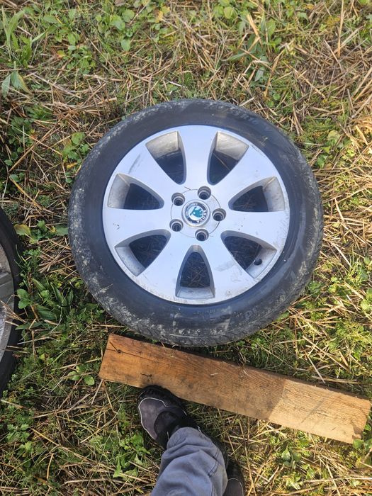 Jante aliaj 5x112 cu anvelope de vara 205/55 r16