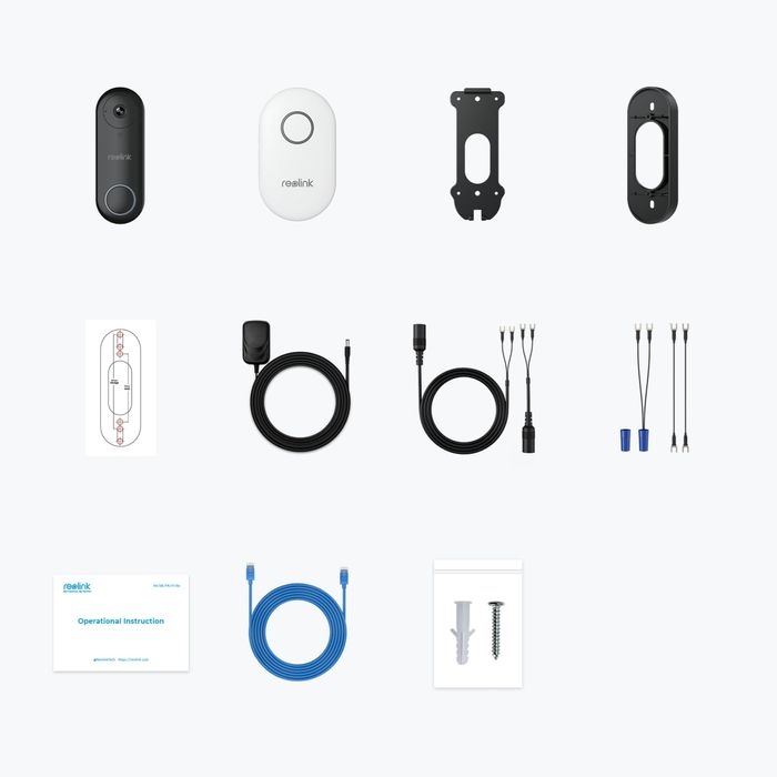 Sonerie Video Reolink D340W, WiFi, vedere nocturna, camera 5MP