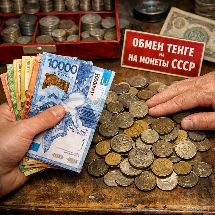 Обмен теңге на монеты СССР и Русси
