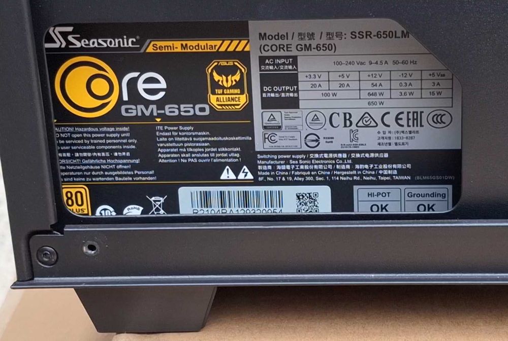 Carcasa CHIEFTEC GS-01B-OP+sursa Seasonic GM-650 (garantie inca 4 ani)