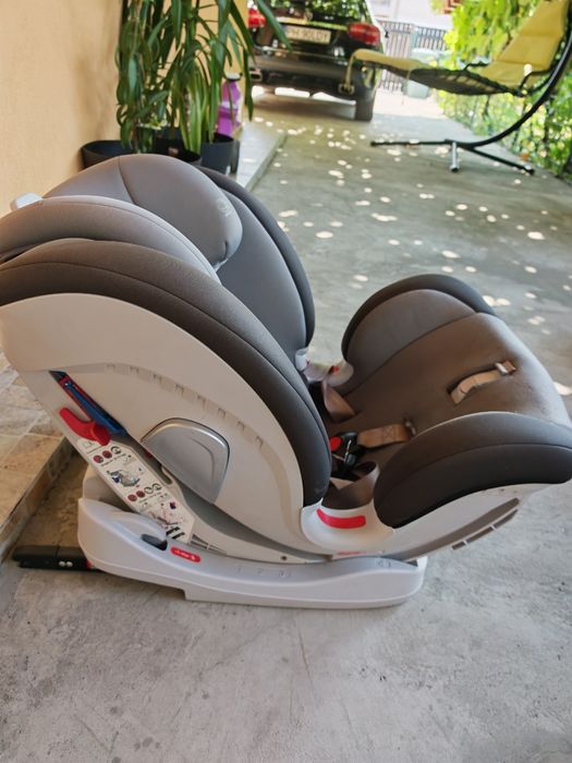 Scaun auto ISOFIX U-Grow UGHCS-06, 0-36 kg, Gri/Negru