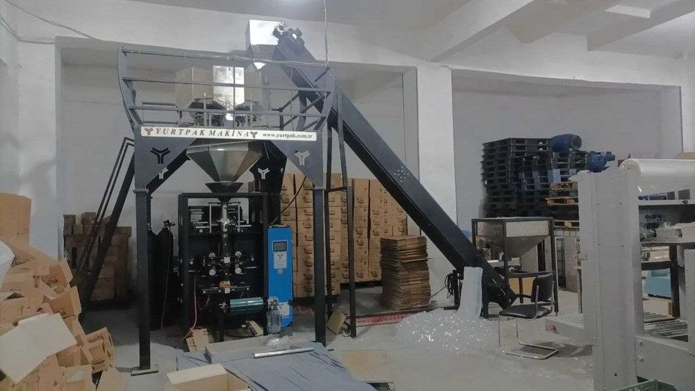 Продается производственная  линия для жарки и упаковки семечек и др