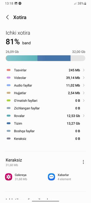 Samsung Galaxy M12 3ga 32 xotira