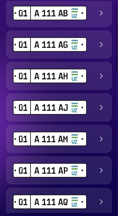 Avtoraqam olib berish xizmati