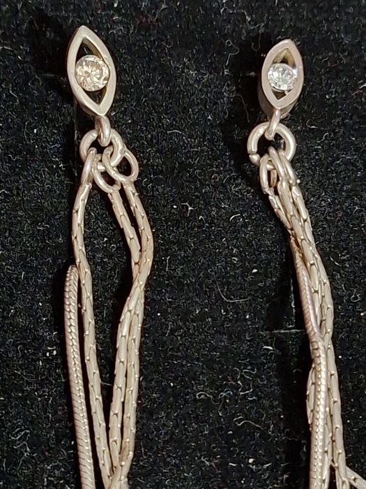 Серьги серебро советское