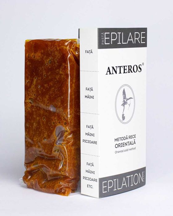 Pasta Epilare Anteros pentru Femei Barbati orice tip de par si piele folosire usoara fara accesorii
