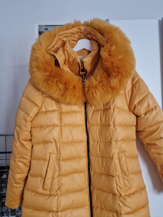Haina Geaca Puffer Lunga de Iarna Calduroasa, Gluga, Fermoar Dublu, ma