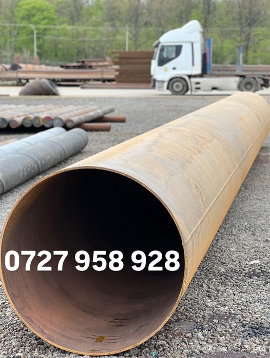 Vand teava metalica noua si recuperata teava trasa si sudata elicoidal