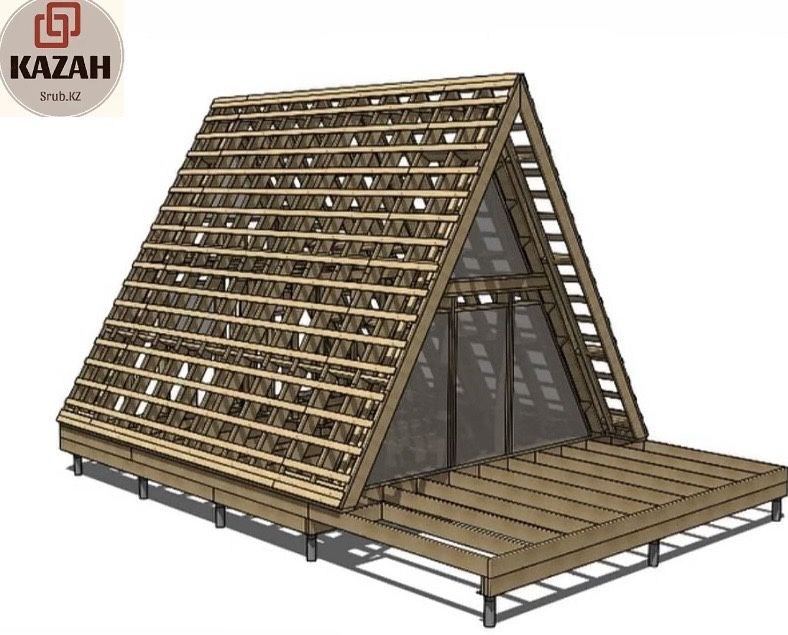 A-frame каркасное домостроение