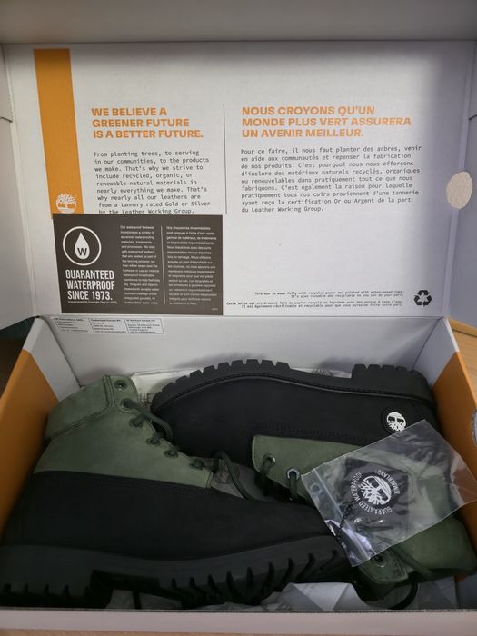 Timberland Premium 6 Inch Waterproof Boots Black Nubuck Green