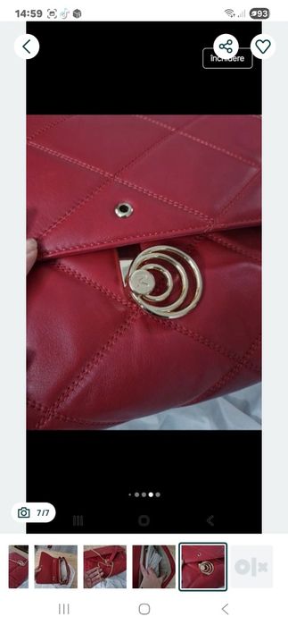 Geanta piele Musette noua