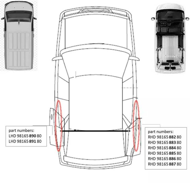 VAN Peugeot_Citroen_Opel_Vauxhall_Fiat, cablaj stânga (LHD) 9816589180