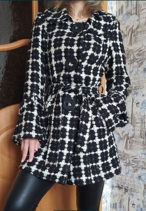 Пальто в клеточку