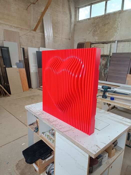 Tablou inima 3D - parametric wall art