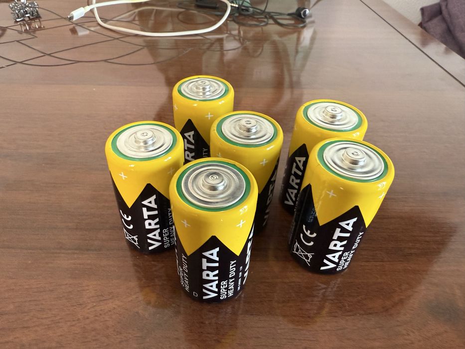 Батарейки VARTA R20P 1.5V новые