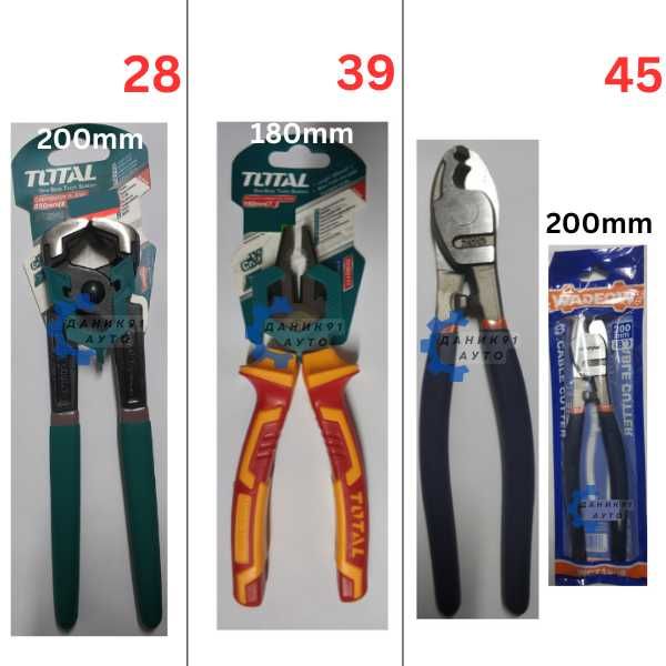 Клещи - керпеден, резачки, зегер и др.