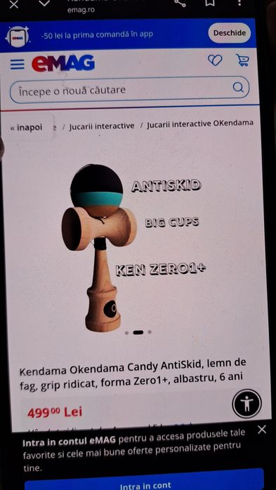 Vând Kendama Okendama Candy Antiskid, forma 01+.