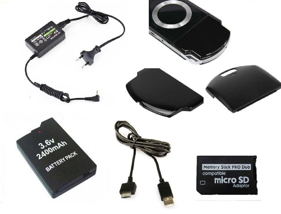 Зарядное устройство PSP PSVita аккумулятор крышка адаптер Memory Stick