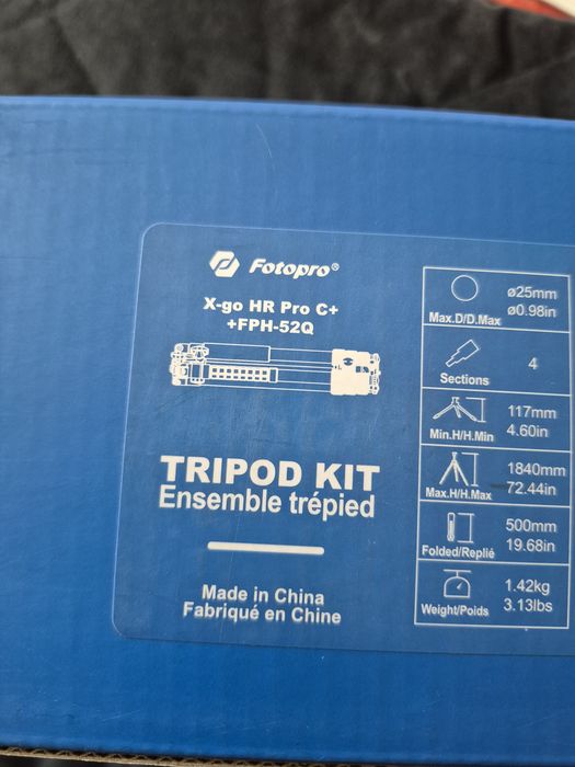 Trepied carbon Fotopro X-Go HR Pro Carbon Plus