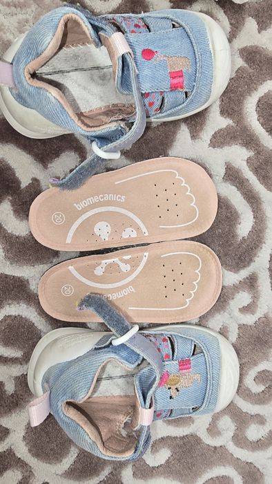 Marimea 20 Sandale copii fete din textil Biomecanics