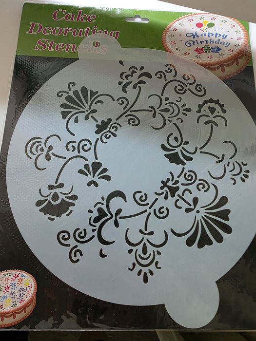 Трафарет для торта и кофе