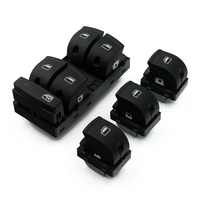 Set panou butoane geamuri Audi A3 A4 A6 Q7 fara chrom