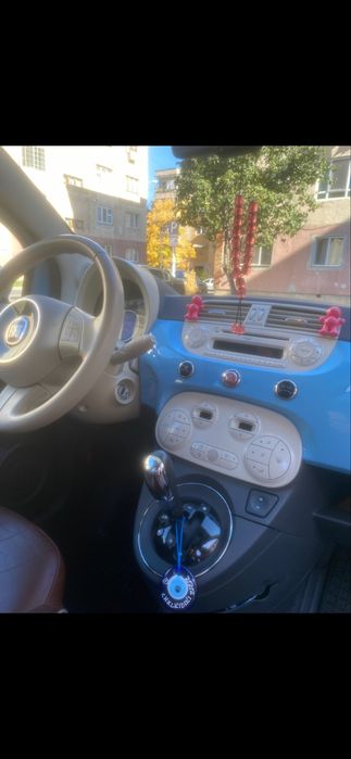 Vand Fiat 500 Albastru Santorini