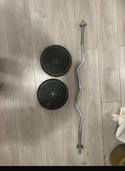 Bara Z cu greutati de 10 kg