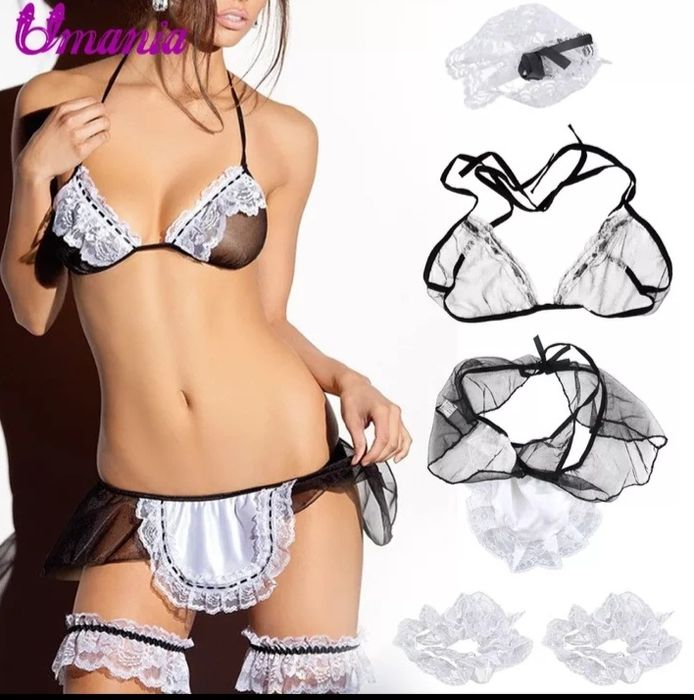 Set lenjerie sexy asistenta, menajera