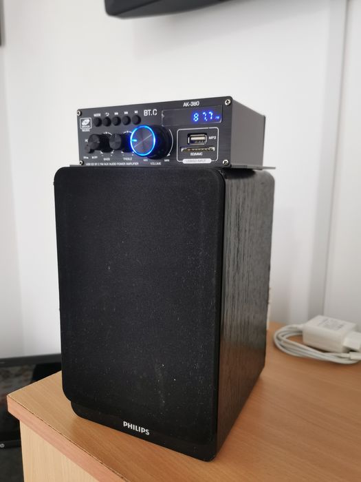 Mini amplificator + boxa Philips