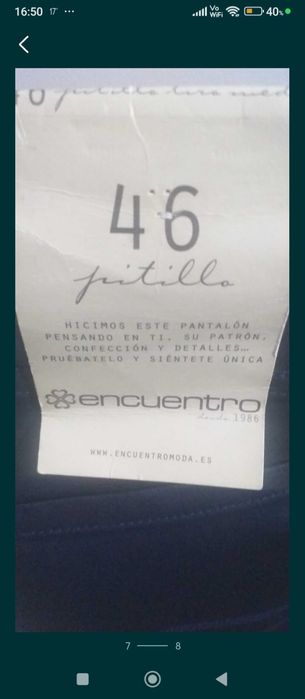 Pantaloni de damă noi, bleumarin, marca Encuantro.  Transport 5 lei