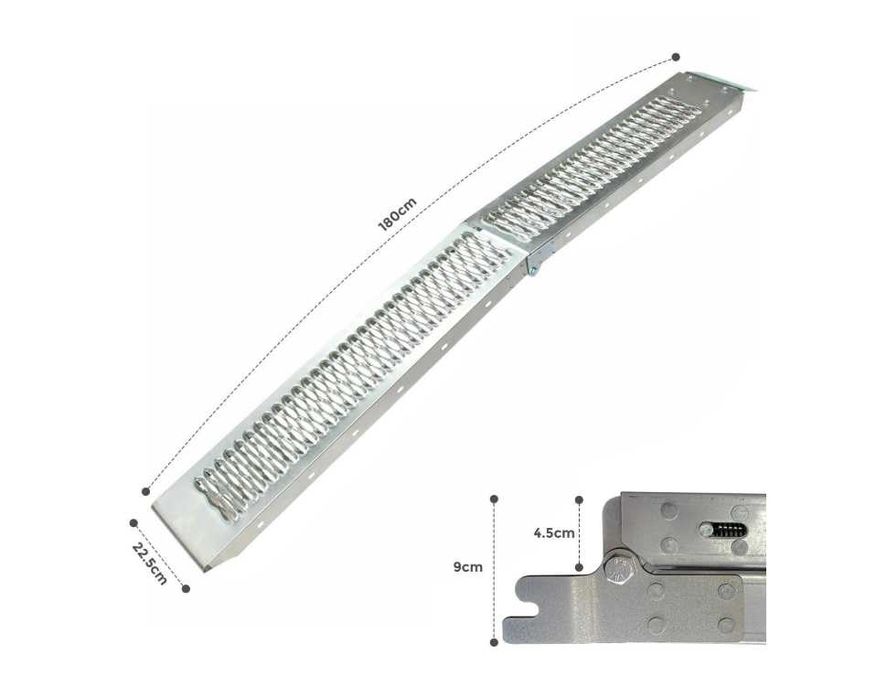 Сгъваема метална рампа 200кг